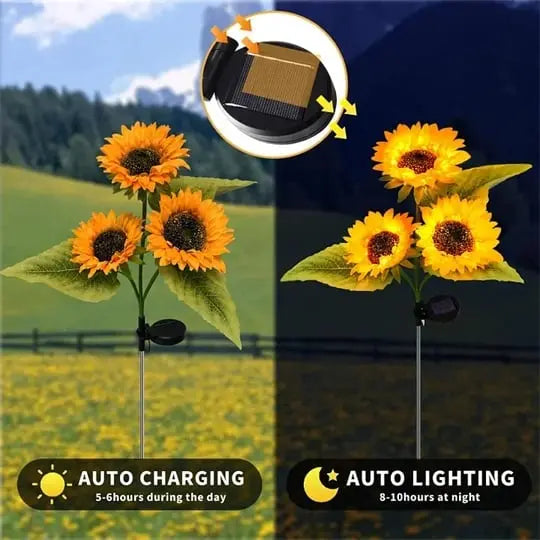 Rynx | Solar-powered sunflower light for the garden
