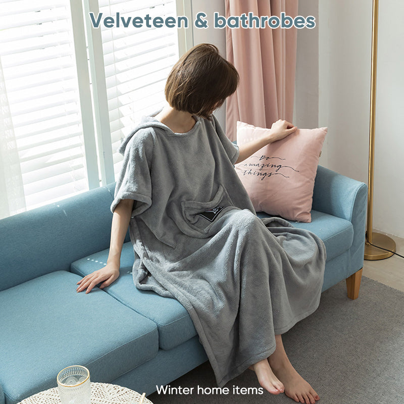 Rynx | Girl soft cotton fleece robe