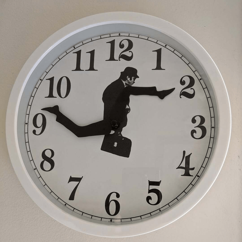 Rynx | Finebay Ministry Of Silly Walks Clock white