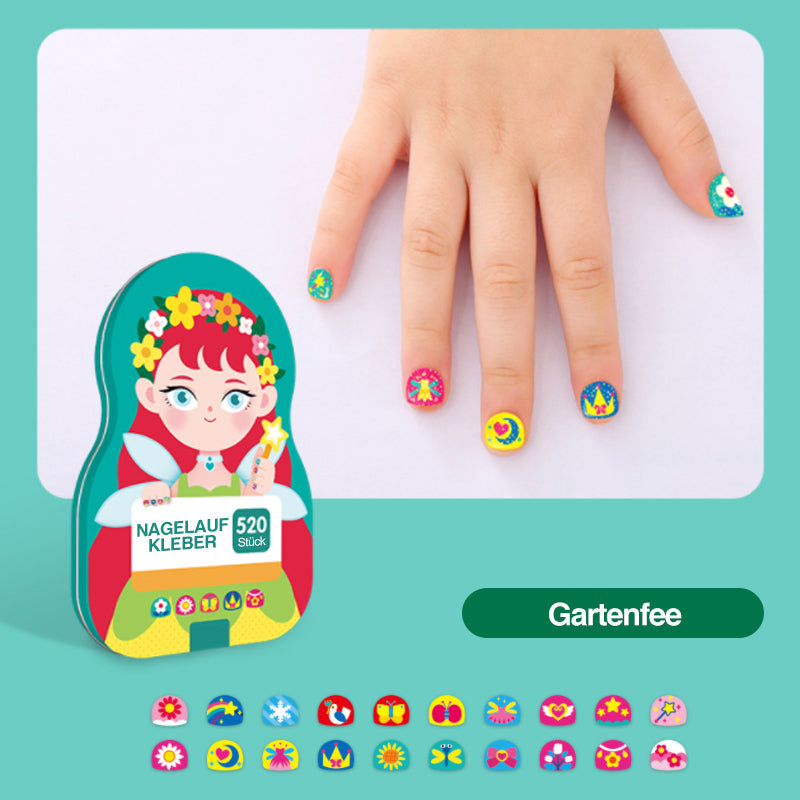 Rynx | Nail Sticker Set for Kids (520 Pieces)