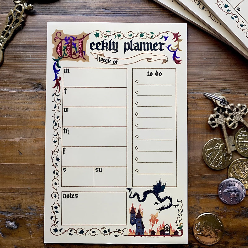 Rynx | Stationery of the medieval notepad series