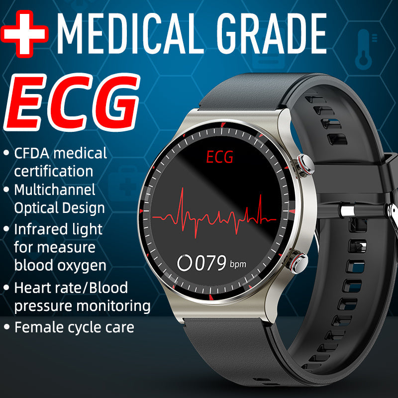 RYNX | Cfda Ekg Blood Oxygen Heart Rate Health Monitoring Smart Watch