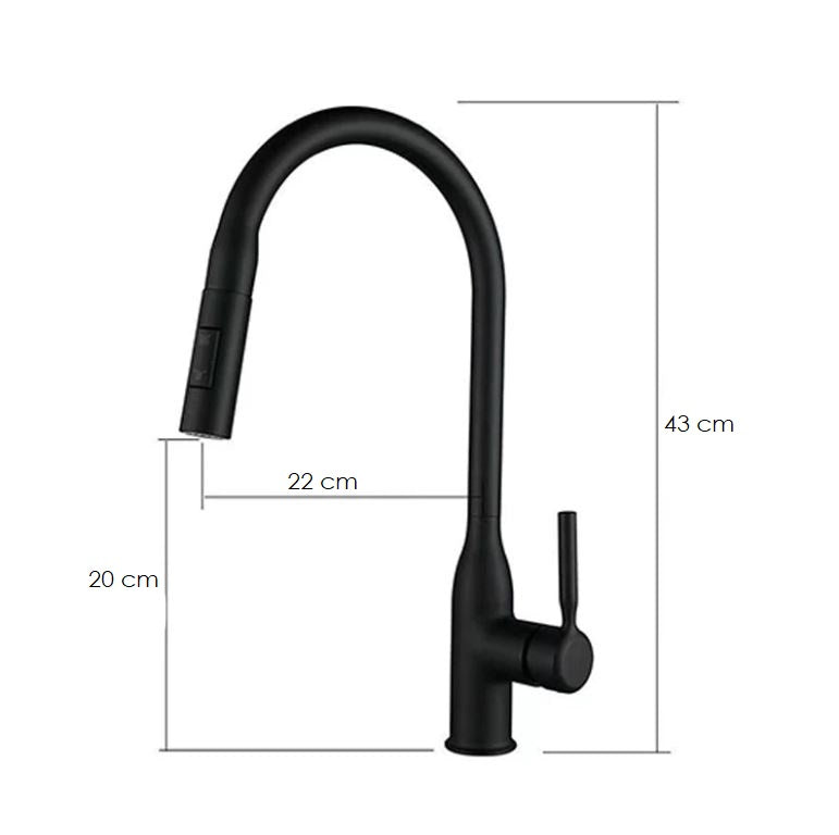 RYNX | Steelflow – Kitchen Mixer With Pull-Out Spray