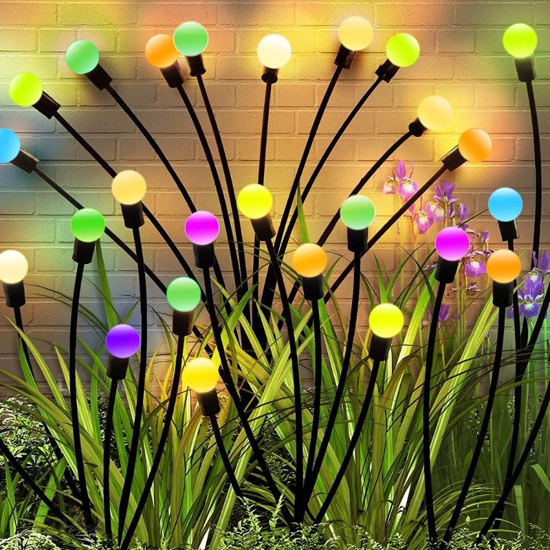 Rynx | Giovanna | 4Pack Outdoor Led Solar Lights | Waterproof Starburst Solar Firefly Lighting | Solar Outdoor Lighting