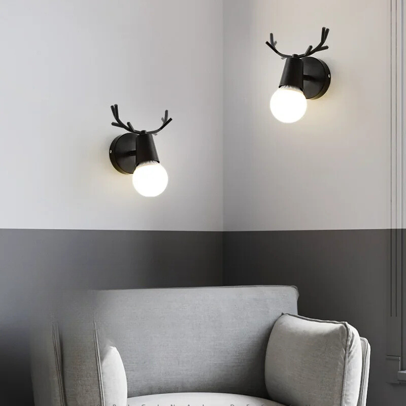Rynx | AntlerGlow - Modern Adjustable Children's Room Wall Lamp