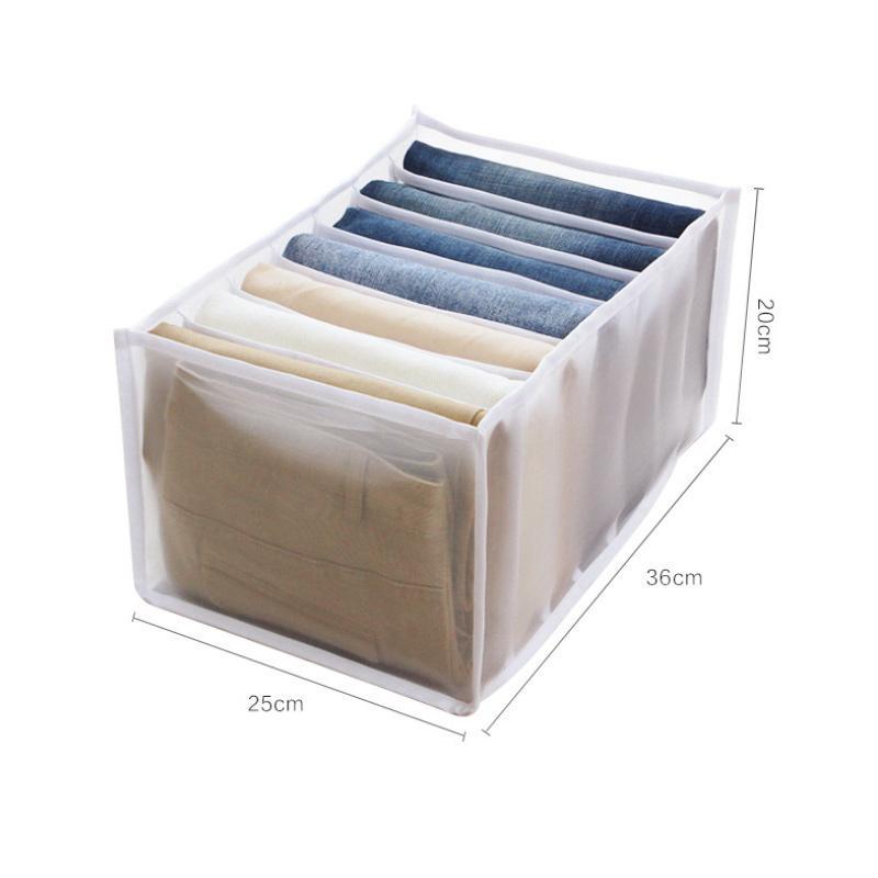 Rynx | 7 Grid Wardrobe Clothing Mesh Divider Set Organizer