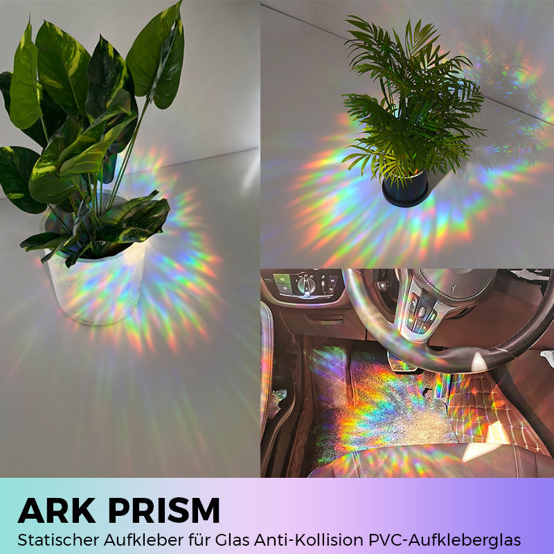 Rynx | PVC Colorful Adsorption Rainbow Glass Window Stickers, 6 pcs