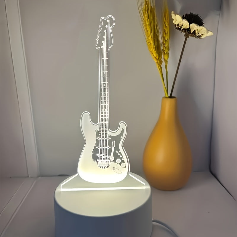 Rynx | MusicGlow - 3D Guitar LED Night Light with Multicolored Mood Lighting