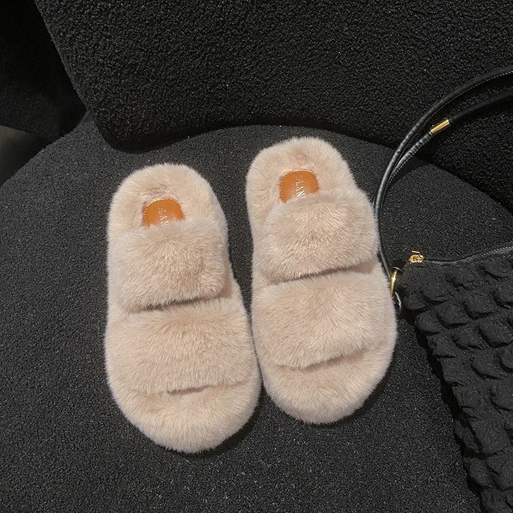 Rynx | Leisure Fleece-lined Platform Slippers
