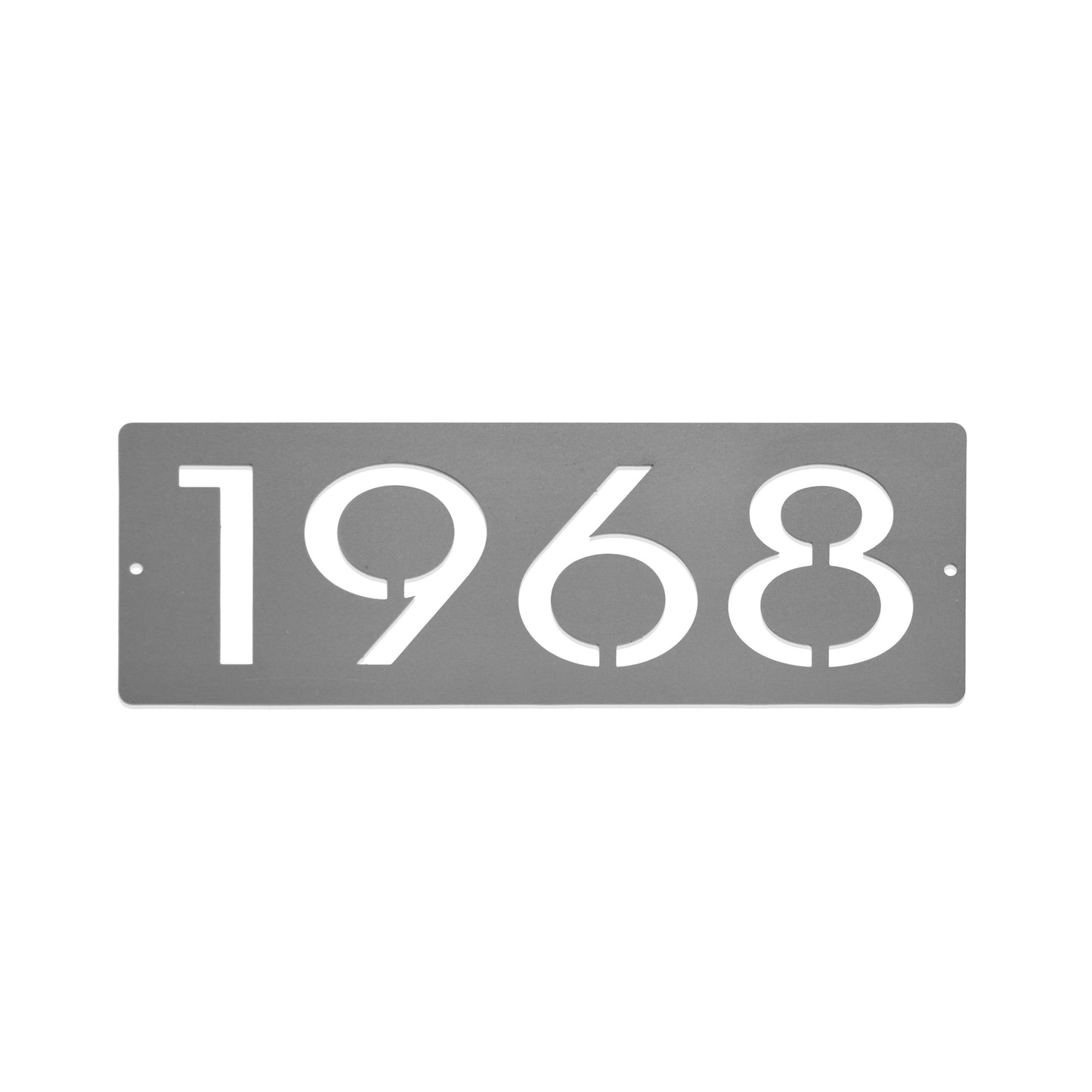 Rynx | Decor Steals Cider House Rectangular Address Plate - Metal Horizontal House Numbers
