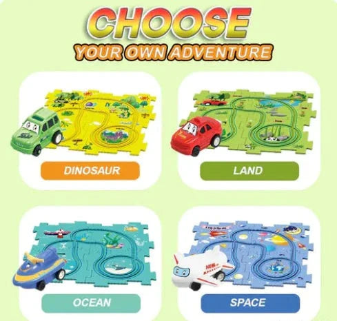 Rynx | Kids Track Car Set