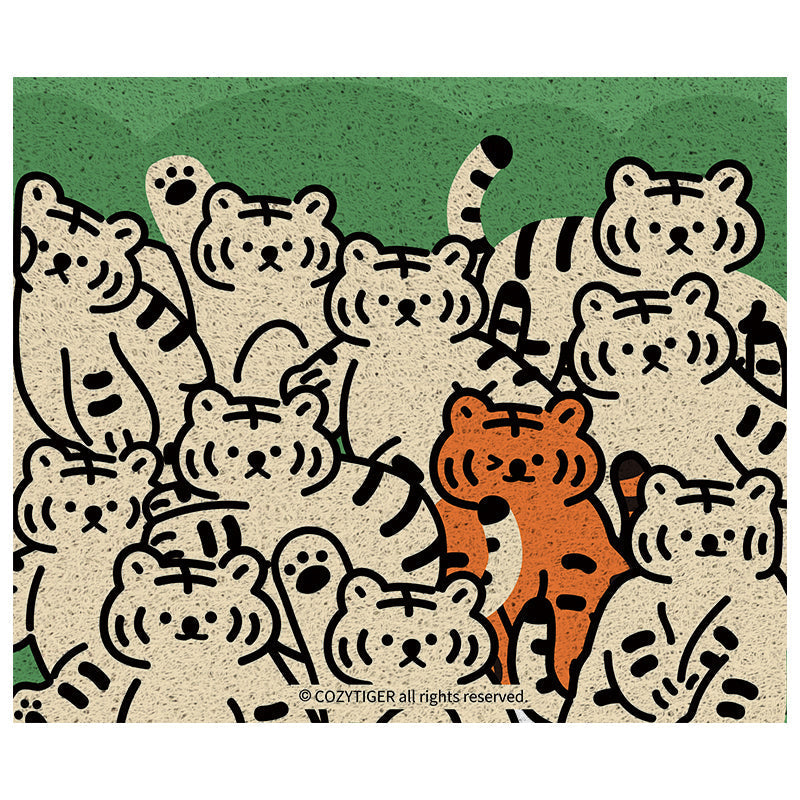 Rynx | Cute Beige Tiger PVC Doormat