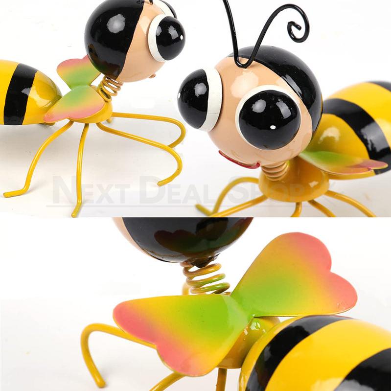 Rynx | 2 Parts - Metal Bee Garden Decor