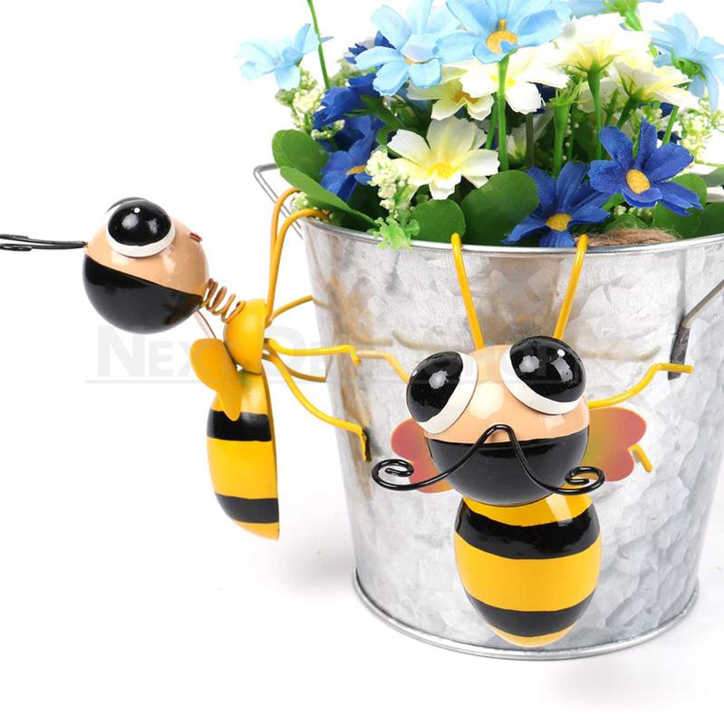 Rynx | 2 Parts - Metal Bee Garden Decor