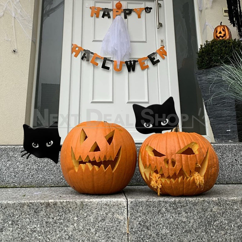 Rynx | 2 Pcs - Metal Cat Silhouette Garden Decor
