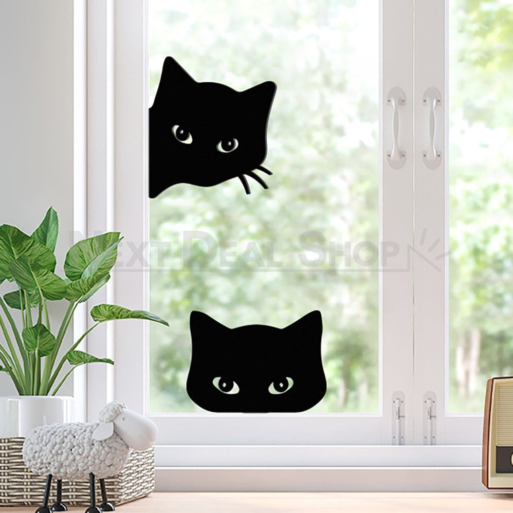 Rynx | 2 Pcs - Metal Cat Silhouette Garden Decor