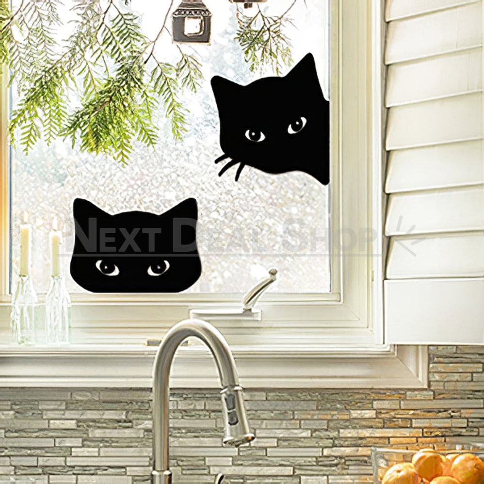 Rynx | 2 Pcs - Metal Cat Silhouette Garden Decor