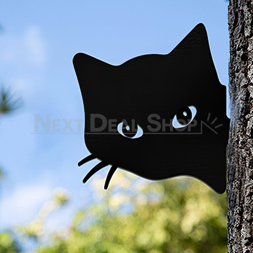 Rynx | 2 Pcs - Metal Cat Silhouette Garden Decor