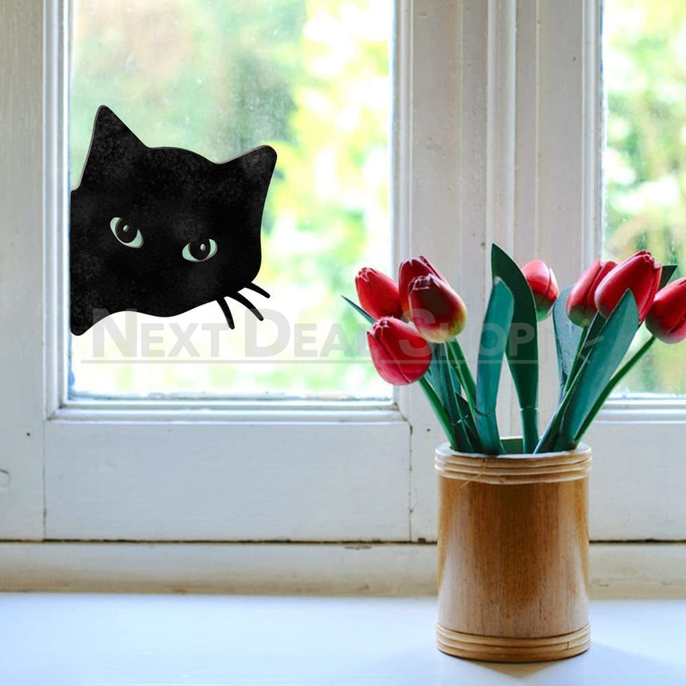 Rynx | 2 Pcs - Metal Cat Silhouette Garden Decor