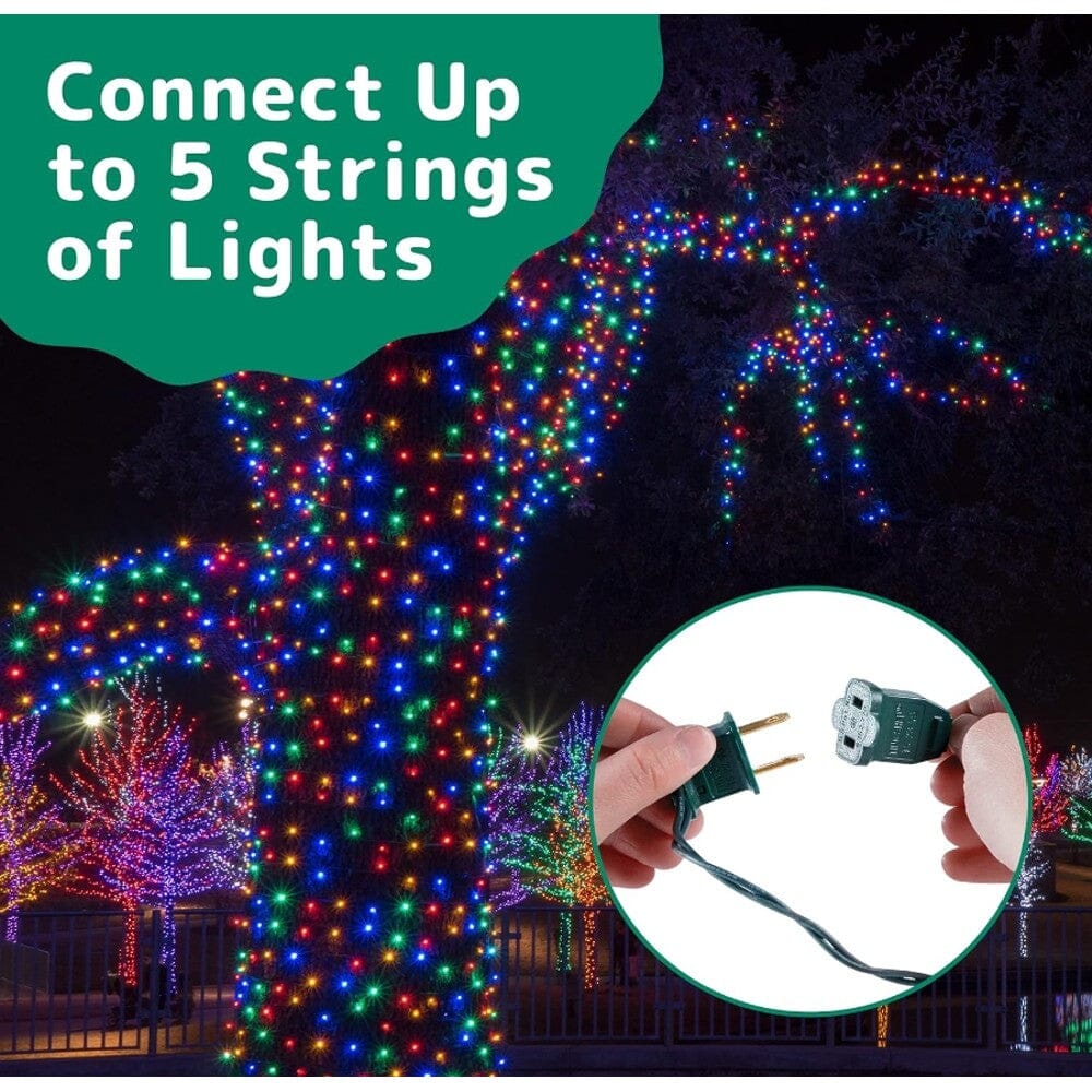 Rynx | 2-Pack: 20FT 100 Count Bulb Waterproof Mini Lights Plug In