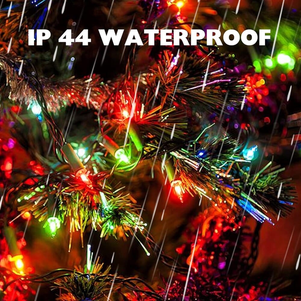 Rynx | 2-Pack: 20FT 100 Count Bulb Waterproof Mini Lights Plug In