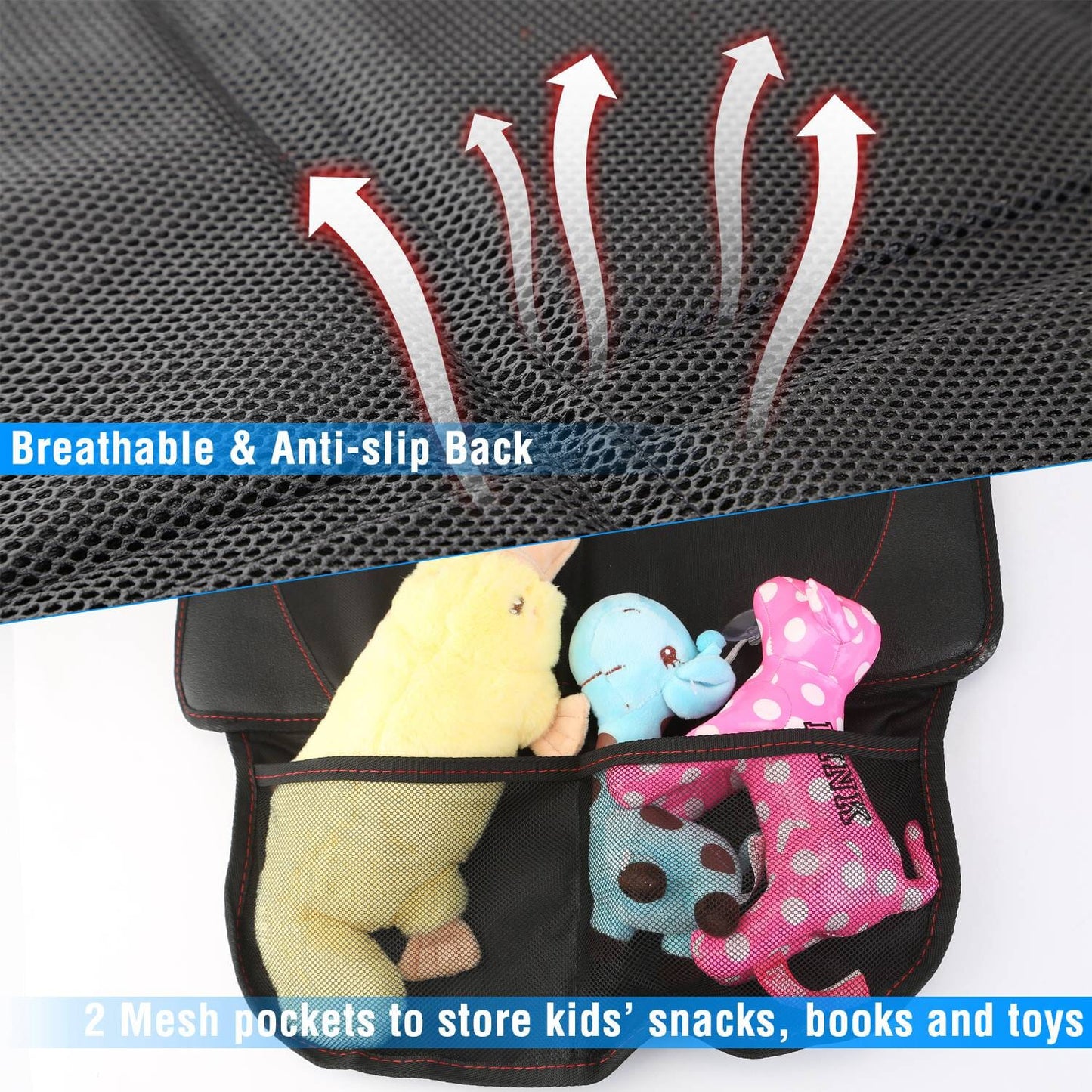 Rynx | 2-Pack: Car Seat Protector Pad Mat with Thick Padding