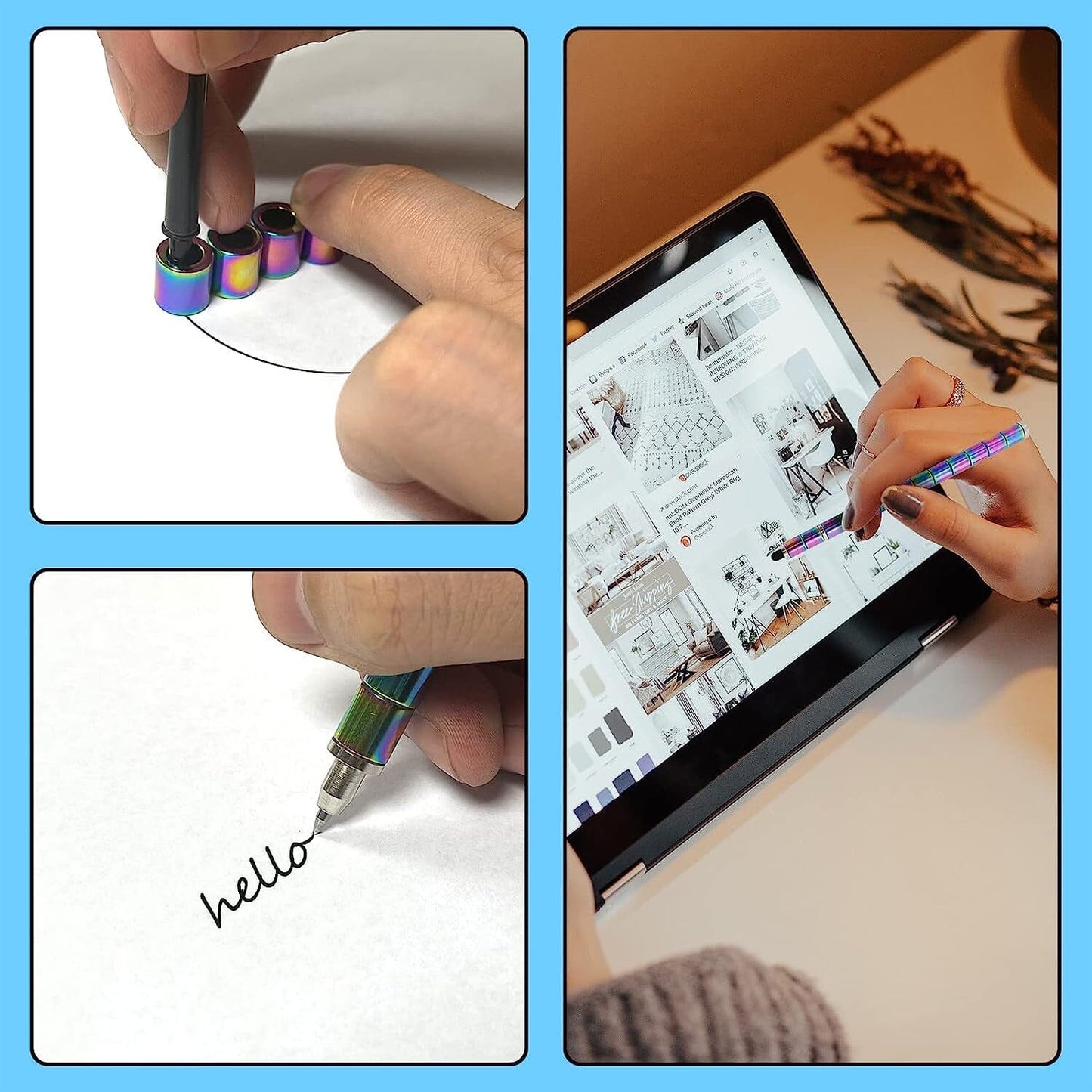 Rynx | 2-Pack: Decompression Magnet Metal Pen