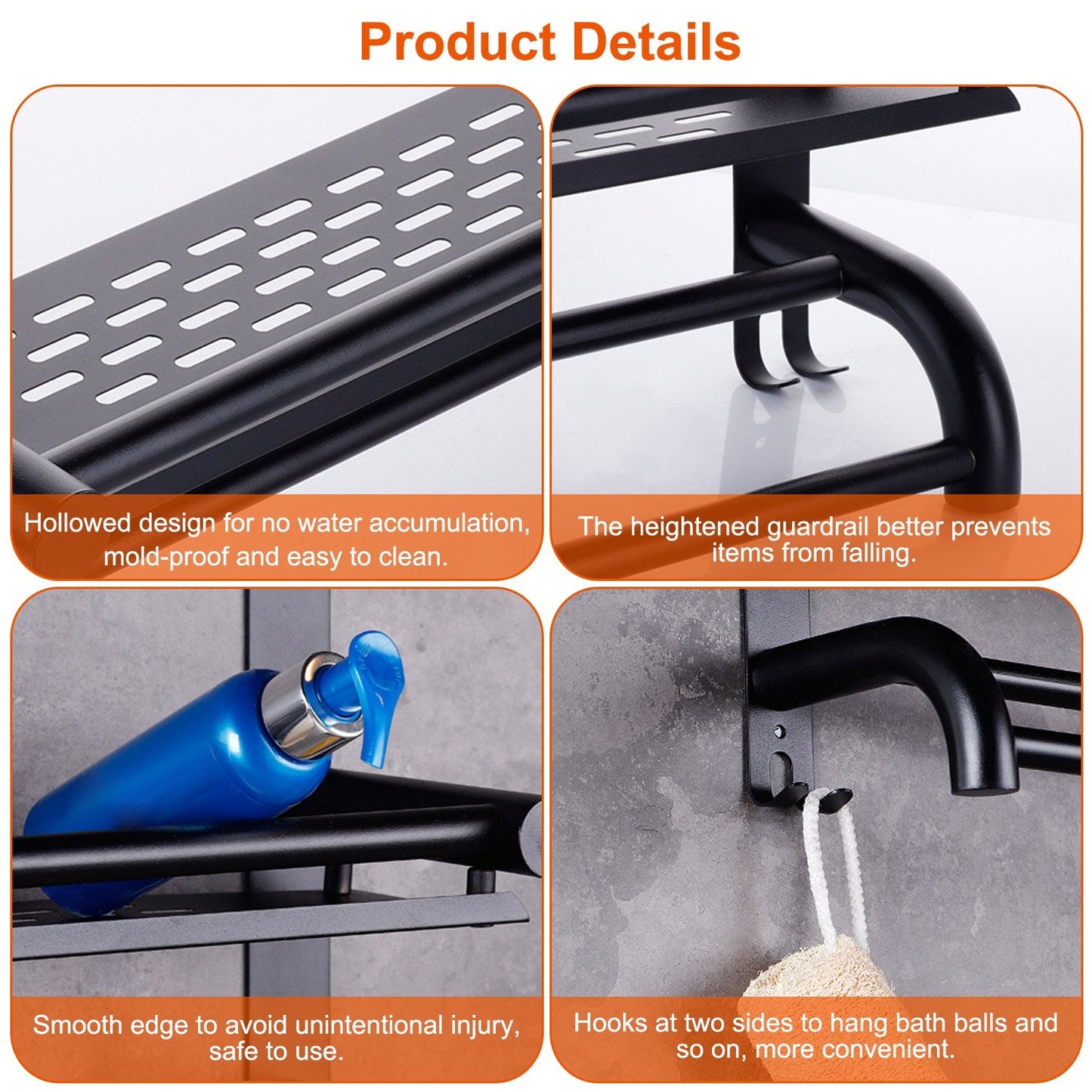 Rynx | 2-layer Wall-mounted Towel Holder