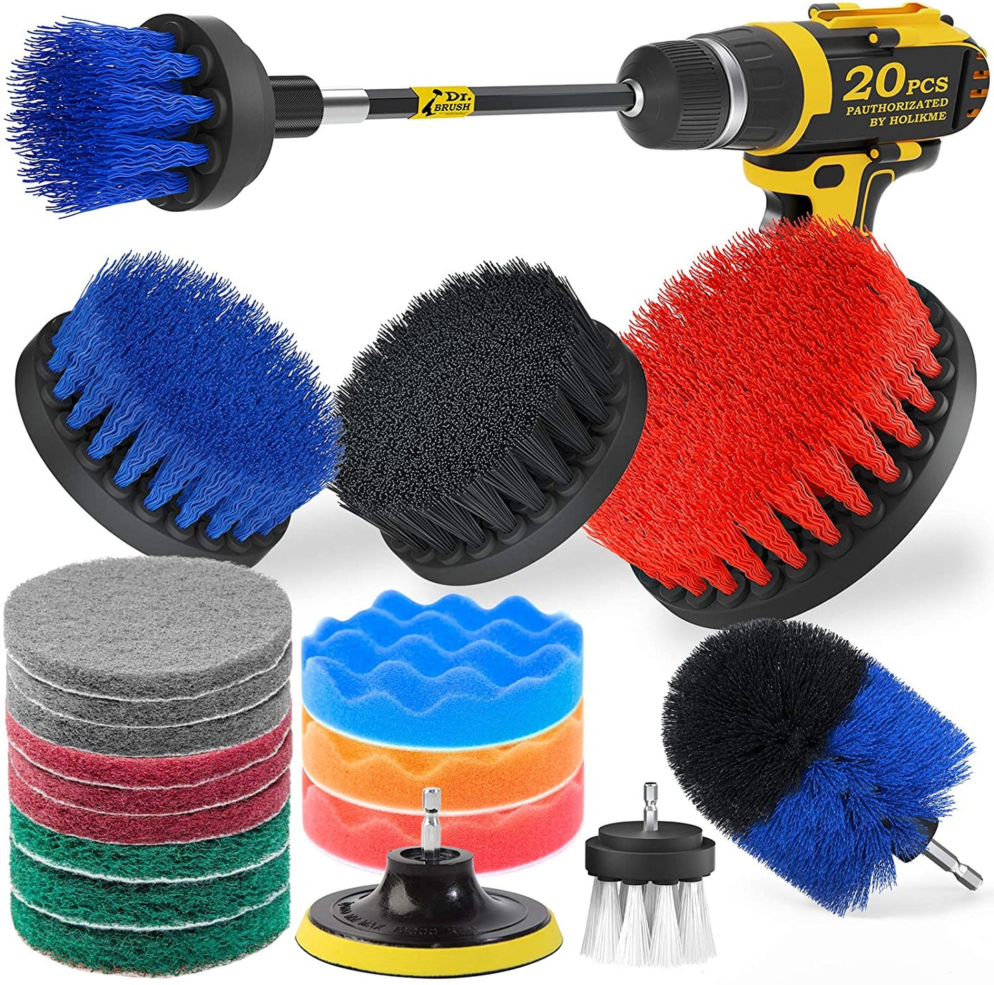 Rynx | 20-Pack: Holikme Drill Brush Attachments Set