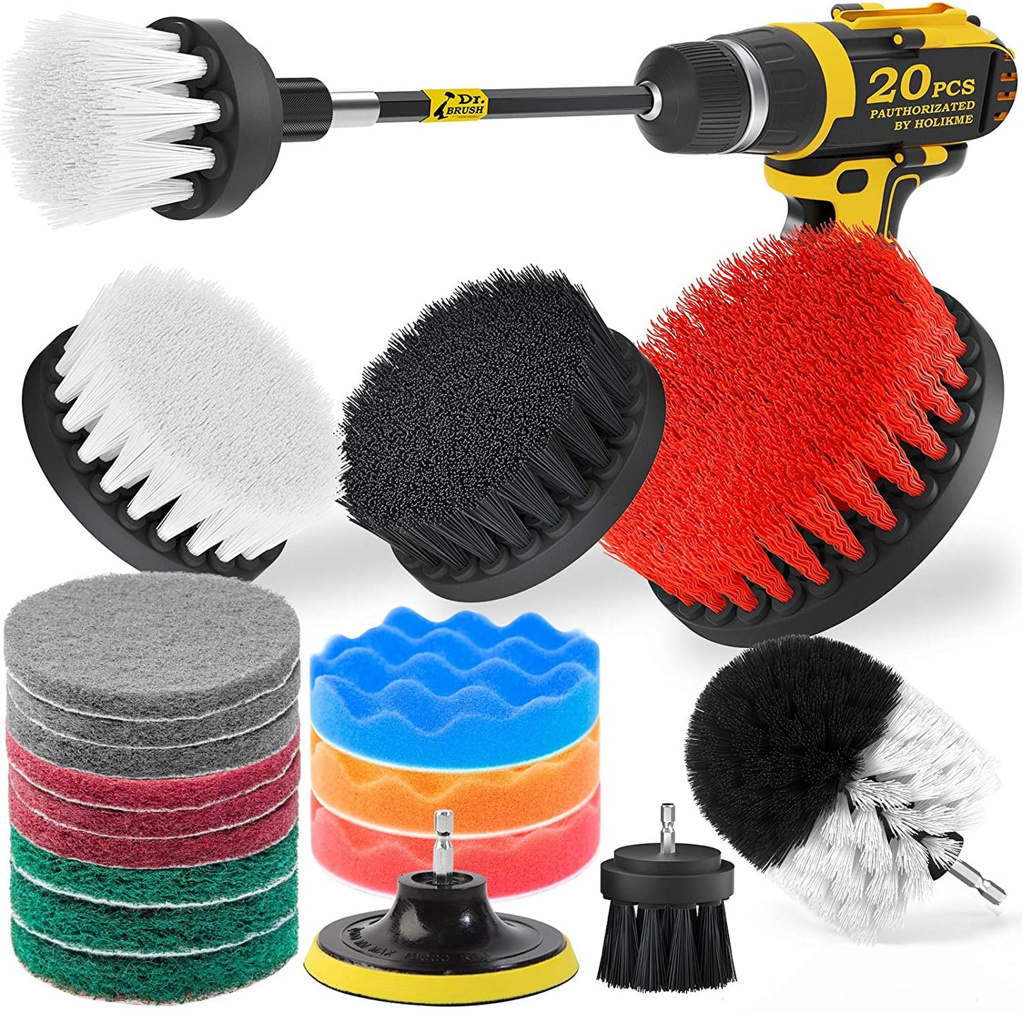 Rynx | 20-Pack: Holikme Drill Brush Attachments Set