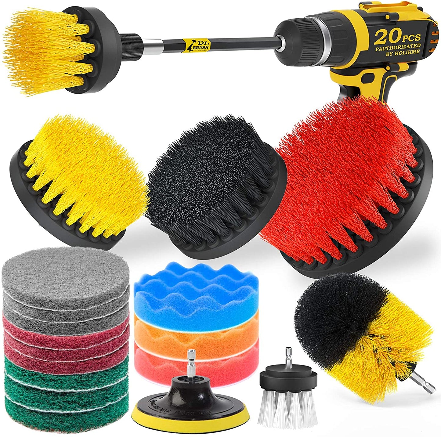 Rynx | 20-Pack: Holikme Drill Brush Attachments Set