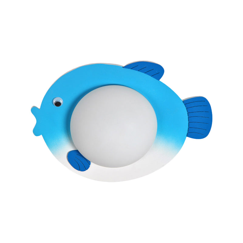 Rynx | Wood Cartoon Pattern Wall Lamp Contemporary LED Wall Lamp for Nursing Room Bedroom