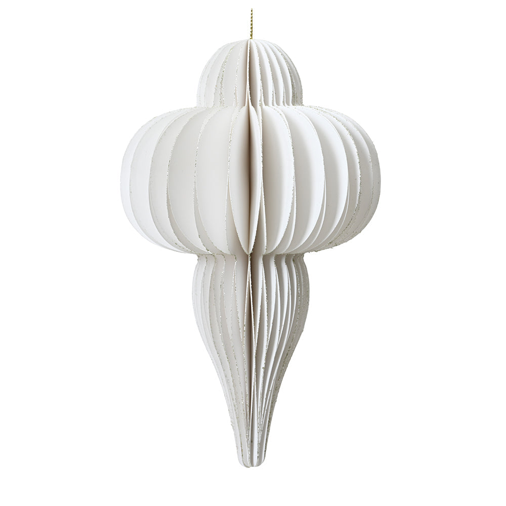 Rynx | Decorative pendant drop cream white 40 cm