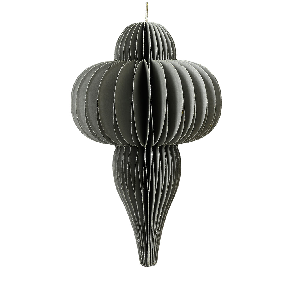 Rynx | Decorative hanger drop gray-green 40 cm