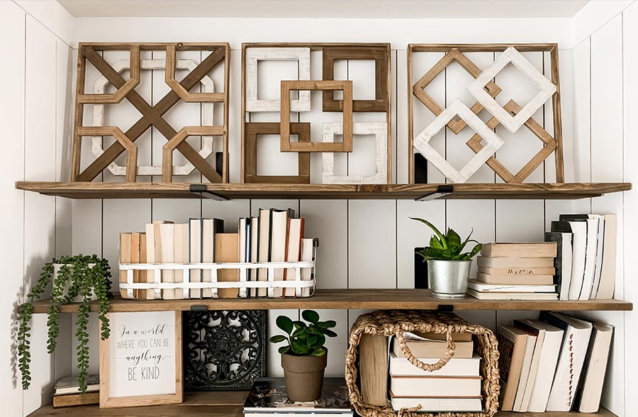 Rynx | Various wooden wall art pieces, set of 4
