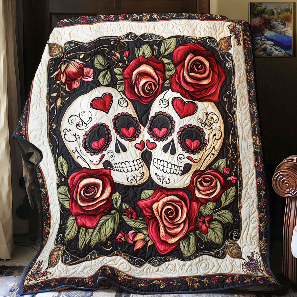 Rynx | Skull Rose Blanket