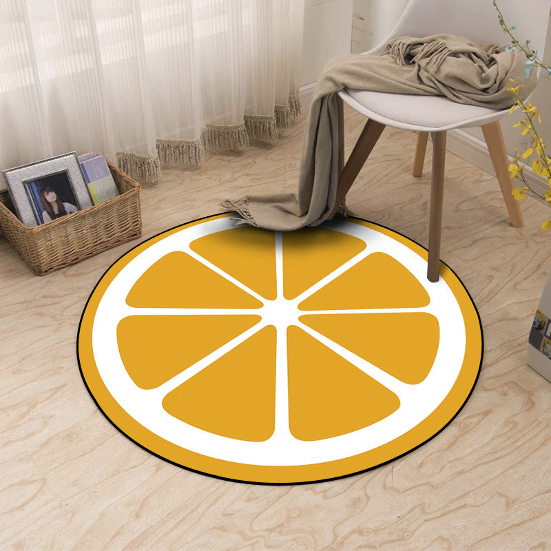 Rynx | Educational Cartoon Rug Multi Colored Pattern Carpet Machine Washable Pet Friendly Non-Slip Back Rug for Kids Room