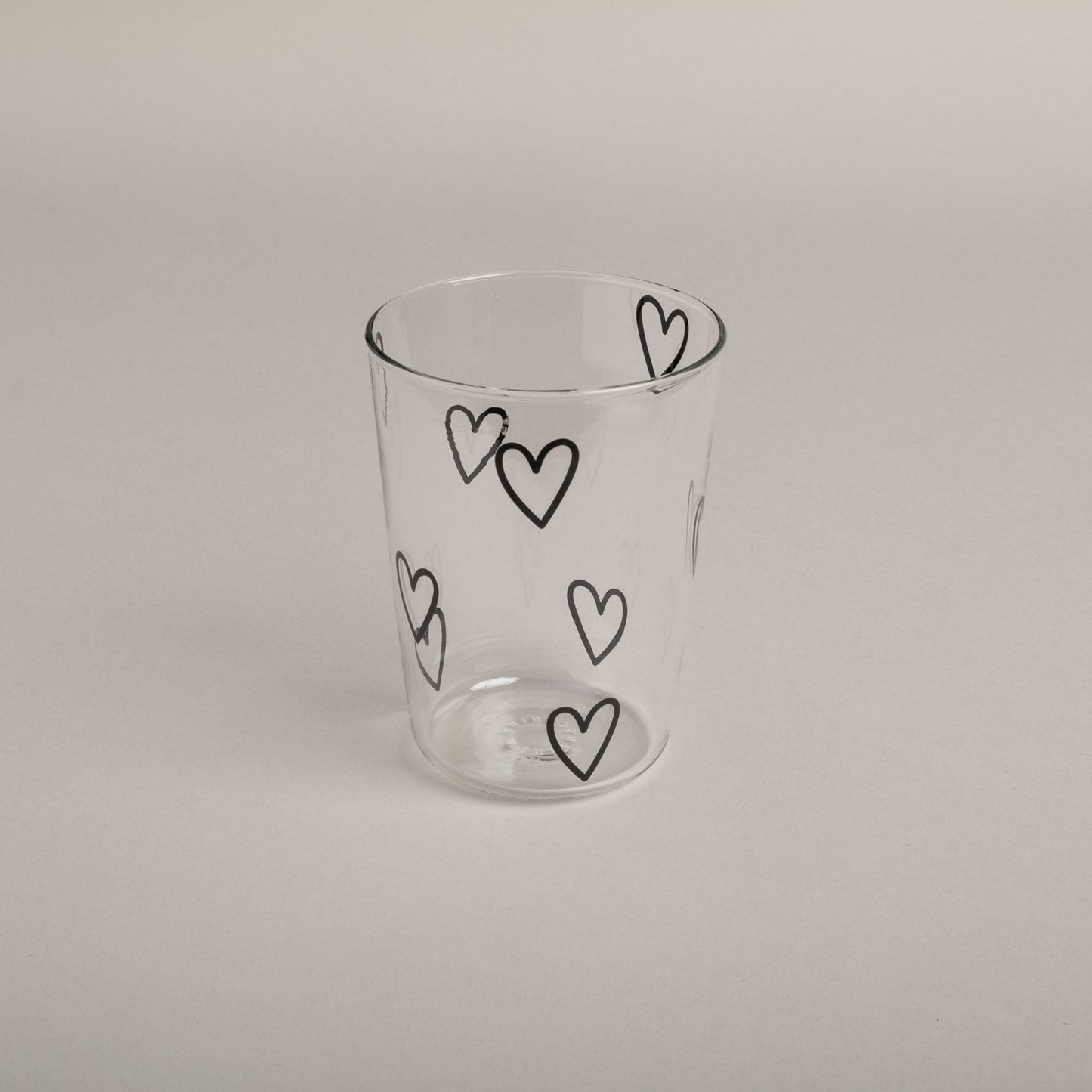 Rynx | Drinking Glass Hearts Black