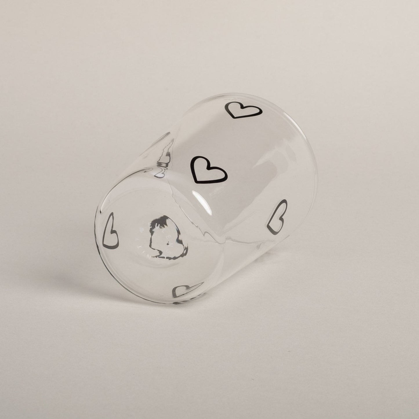 Rynx | Drinking Glass Hearts Black