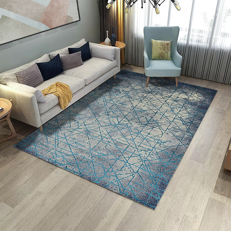 Rynx | Retro Multicolor Abstract Carpet Polypropylene Industrial Area Carpet Stain Resistant Non-Slip Pet Friendly Carpet for Guest Room