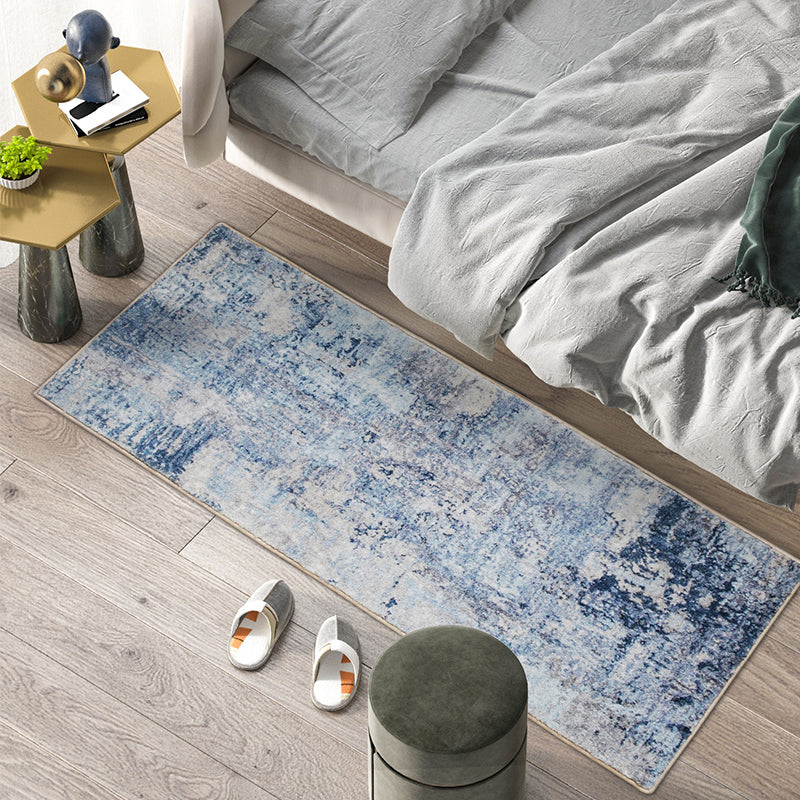 Rynx | Cyberpunk Home Rug Multicolor Distressed Look Rug Polypropylene Non-Slip Stain Resistant Washable Area Rug