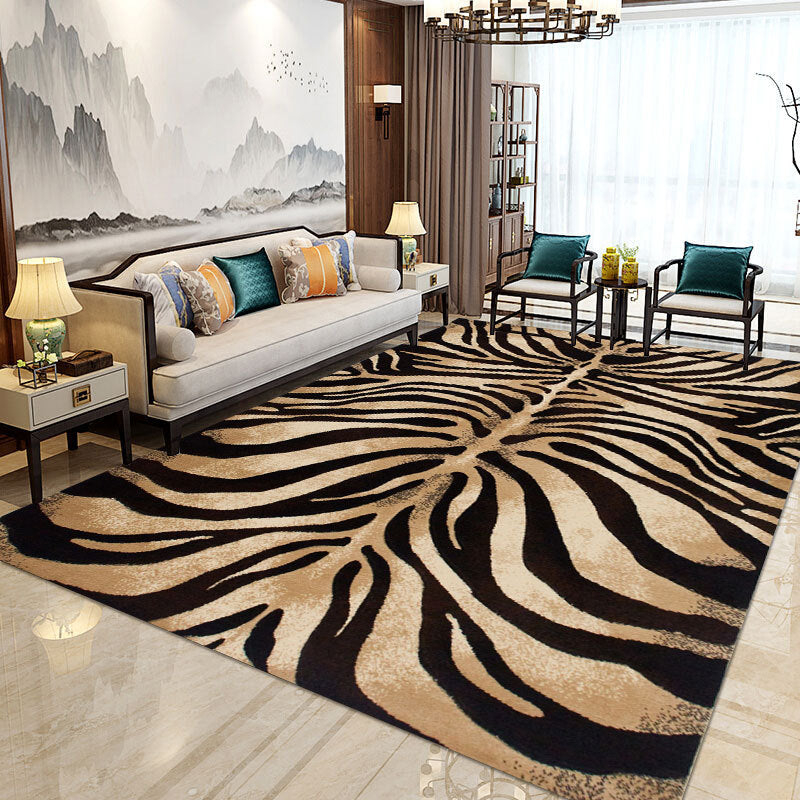 Rynx | Modern Home Decorative Rug Multi Colored Geometry Area Rug Polypropylene Washable Stain Resistant Non-Slip Backing Rug