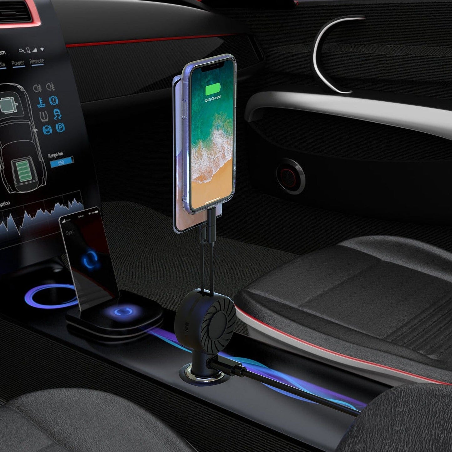 Rynx | 21W 3-in-1 Retractable Image Phone Charger