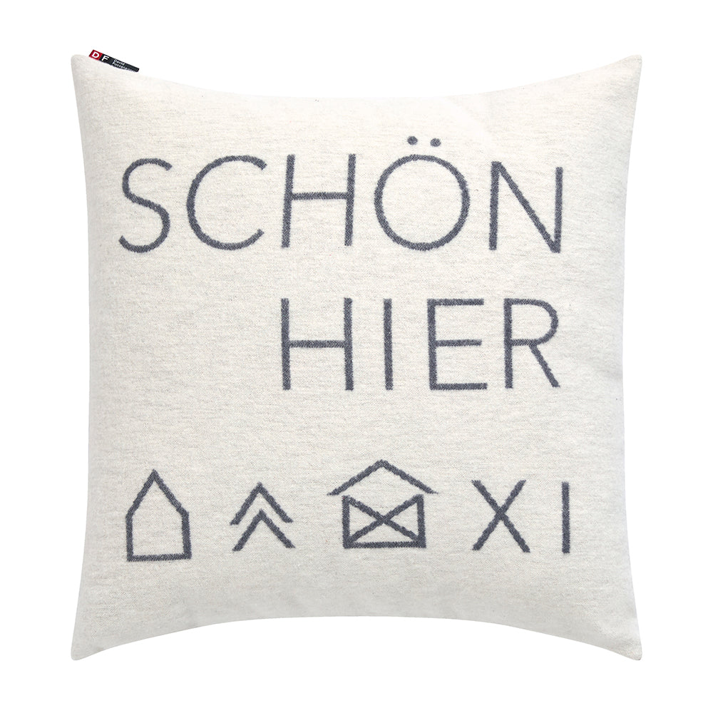 Rynx | Nordic Cushion Cover Beautiful here wool white 50 x 50 cm