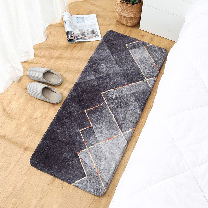 Rynx | Trendy Bedroom Rug Multi-Colored Fairy Tale Print Carpet Blended Non-Slip Backing Washable Indoor Rug