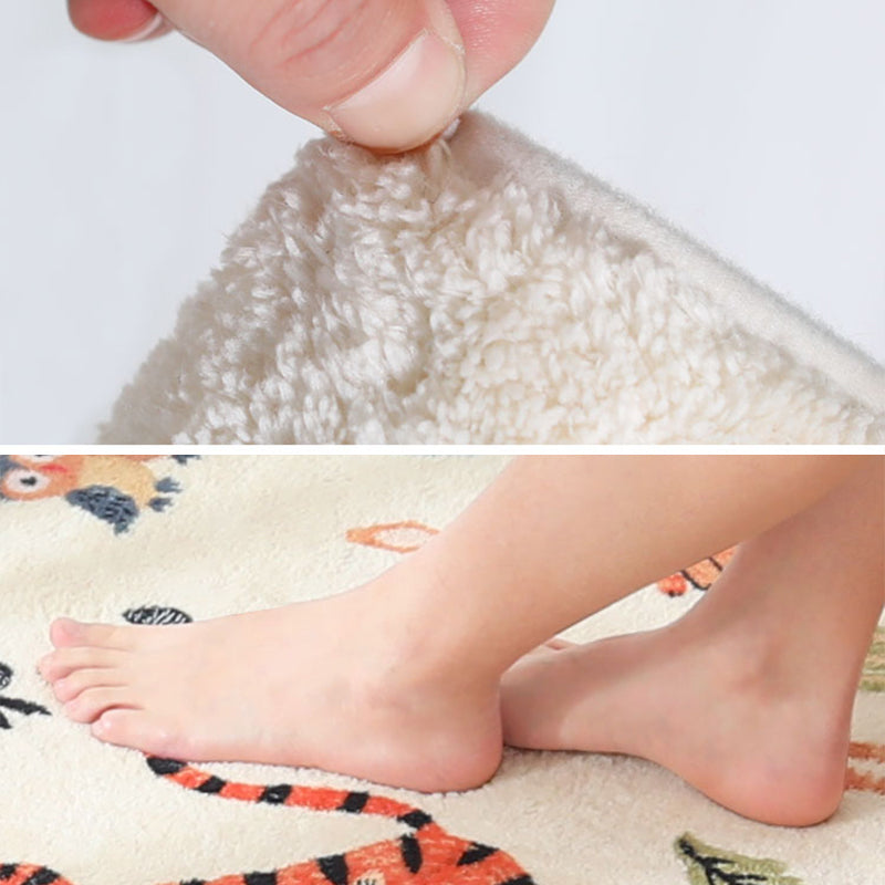 Rynx | Trendy Bedroom Rug Multi-Colored Fairy Tale Print Carpet Blended Non-Slip Backing Washable Indoor Rug