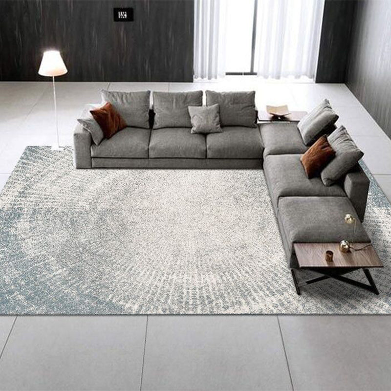 Rynx | Multicolored modern rug made of cotton blend with abstract print, Non-slip backing, machine washable indoor rug for the home