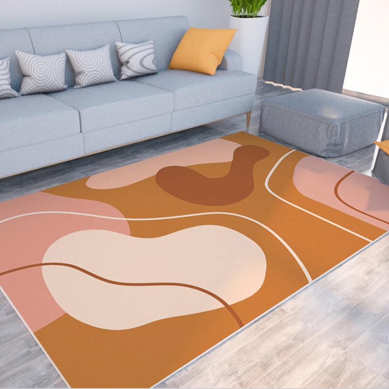Rynx | Morandi color color block carpet polypropylene southwest carpet stain resistant non-slip bottom rug for room