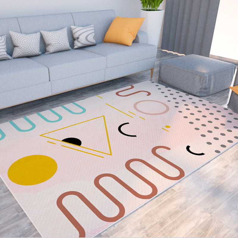 Rynx | Morandi color color block carpet polypropylene southwest carpet stain resistant non-slip bottom rug for room
