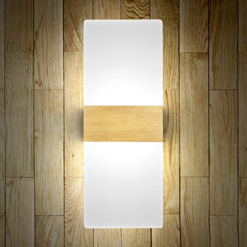 Rynx | Acrylic Geometric Wall Scone Lamp Modern Style LED Wall Lighting Fixture for Bed Sides